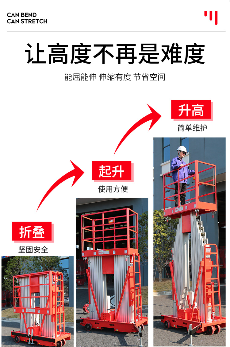 HV雙桅柱鋁合金升降平臺(圖4)